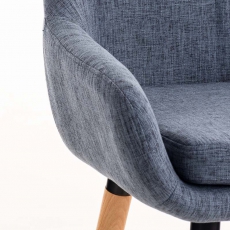 Barová židle s dřevěnou podnoží Marina textil - 11