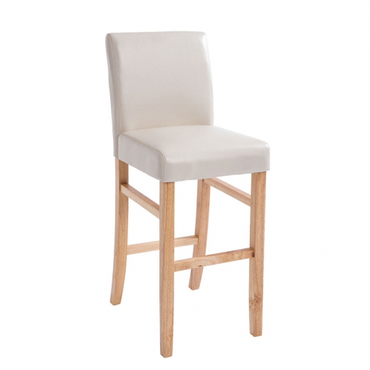 Barová židle s dřevěnou podnoží Wilma - 1