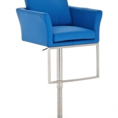 Barová židle s nerezovou podnoží Burny - 4