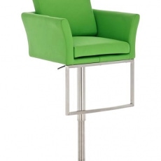 Barová židle s nerezovou podnoží Burny - 5