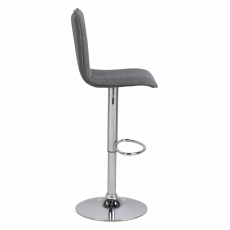 Barová židle Sadia (SET 2 ks), chrom / šedá - 3