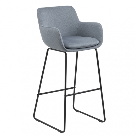 Barová židle Sarah (SET 2 ks), dusty blue - 1