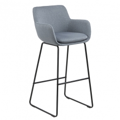 Barová židle Sarah (SET 2 ks), dusty blue