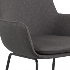 Barová židle Sarah (SET 2 ks), tmavě šedá - 4