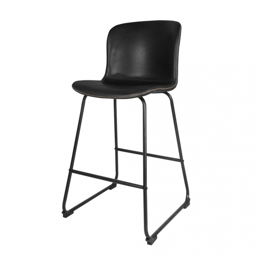 Barová židle Serena (SET 2 ks), vintage černá - 1