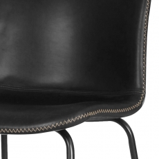 Barová židle Serena (SET 2 ks), vintage černá - 2