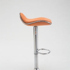 Barová židle Shanghai, textil, oranžová - 3