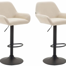 Barová židle Sharon (SET 2 ks), krémová - 1