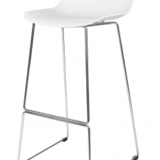 Barová židle Slide, bílá - 1