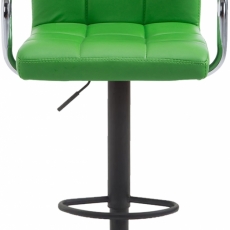 Barová židle Tamara, zelená / černá - 2