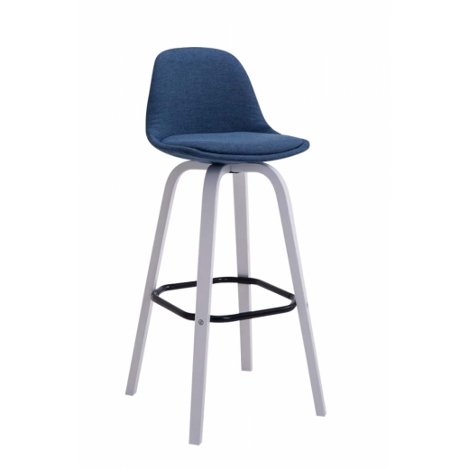 Barová židle Taris, modrá / bílá - 1