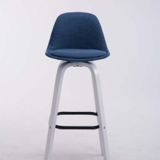 Barová židle Taris, modrá / bílá - 2