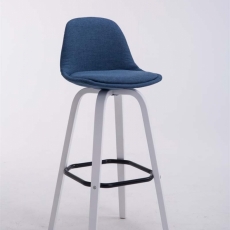 Barová židle Taris, modrá / bílá - 3