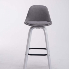 Barová židle Taris, světle šedá / bílá - 2