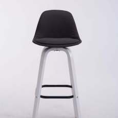 Barová židle Taris, tmavě šedá / bílá - 2