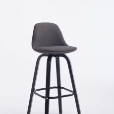 Barová židle Taris, tmavě šedá / černá - 3