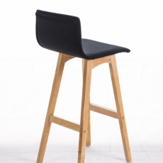 Barová židle Taunus, textil, černá - 3