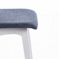 Barová židle Taunus, textil, modrá - 6