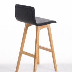 Barová židle Taunus, textil, tmavě šedá - 3
