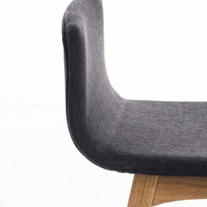 Barová židle Taunus, textil, tmavě šedá - 5