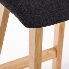 Barová židle Taunus, textil, tmavě šedá - 7
