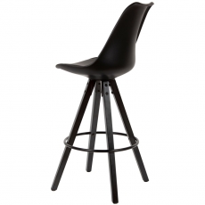 Barová židle Urban (SET 2 ks), syntetická kůže, černá - 6