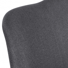 Barová židle Urban (SET 2 ks), textil, antracitová - 7