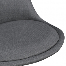 Barová židle Urban (SET 2 ks), textil, antracitová - 8