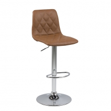 Barová židle Urma, holubičí hnědá - 1