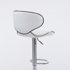 Barová židle Vega I., syntetická kůže, bílá - 3