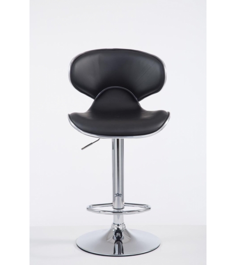 Barová židle Vega I., syntetická kůže, černá