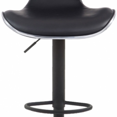Barová židle Vega II., syntetická kůže, černá - 2
