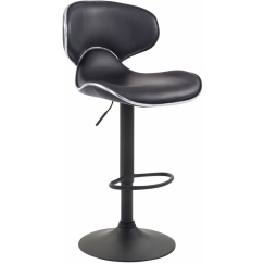 Barová židle Vega II., syntetická kůže, černá