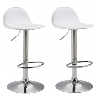 Barová židle Verta (SET 2 ks), bílá