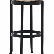 Barová židle Vinty černá / krémová - 1