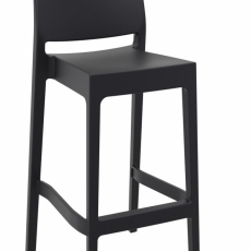 Barová židle Viola (SET 2 ks), černá - 2