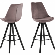Barová židle Wonita (SET 2 ks), růžová - 1