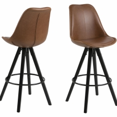 Barová židle Wonita (SET 2 ks), světle hnědá - 1