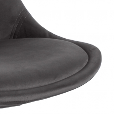 Barová židle Wonita (SET 2 ks), tmavě šedá - 4