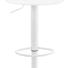 Barové stoličky Almada (SADA 4 ks), plastové, biele - 3
