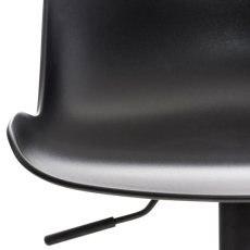Barové stoličky Almada (SADA 4 ks), plastové, čierne - 6