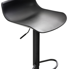 Barové stoličky Aveiro (SET 4 ks), plast, čierna - 7