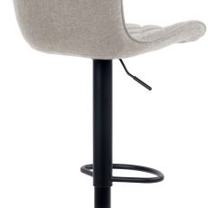 Barové stoličky Emma (SADA 2 ks), textil, sivá - 3