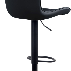 Barové stoličky Emma (SET 2 ks), syntetická koža, čierna - 3