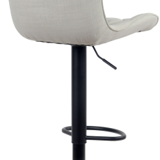 Barové stoličky Emma (SET 2 ks), textil, krémová - 3