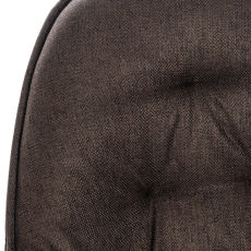 Barové stoličky Gibson (SET 2 ks), textil, hnedá - 4
