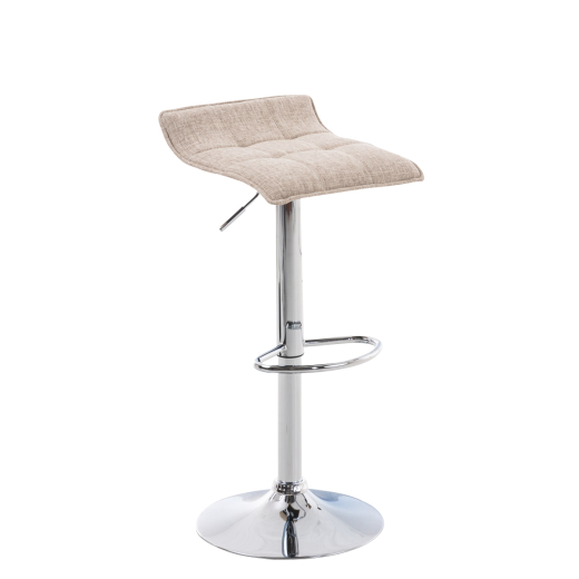 Barové stoličky Madison (SET 2 ks), textil, krémová - 1