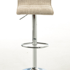 Barové stoličky Madison (SET 2 ks), textil, krémová - 2