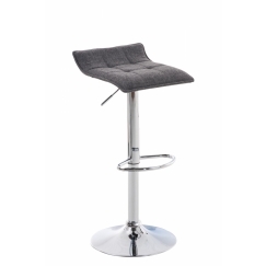 Barové stoličky Madison (SET 2 ks), textil, svetlo šedá