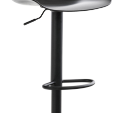 Barové židle Almada (SET 4 ks), plast, černá - 2